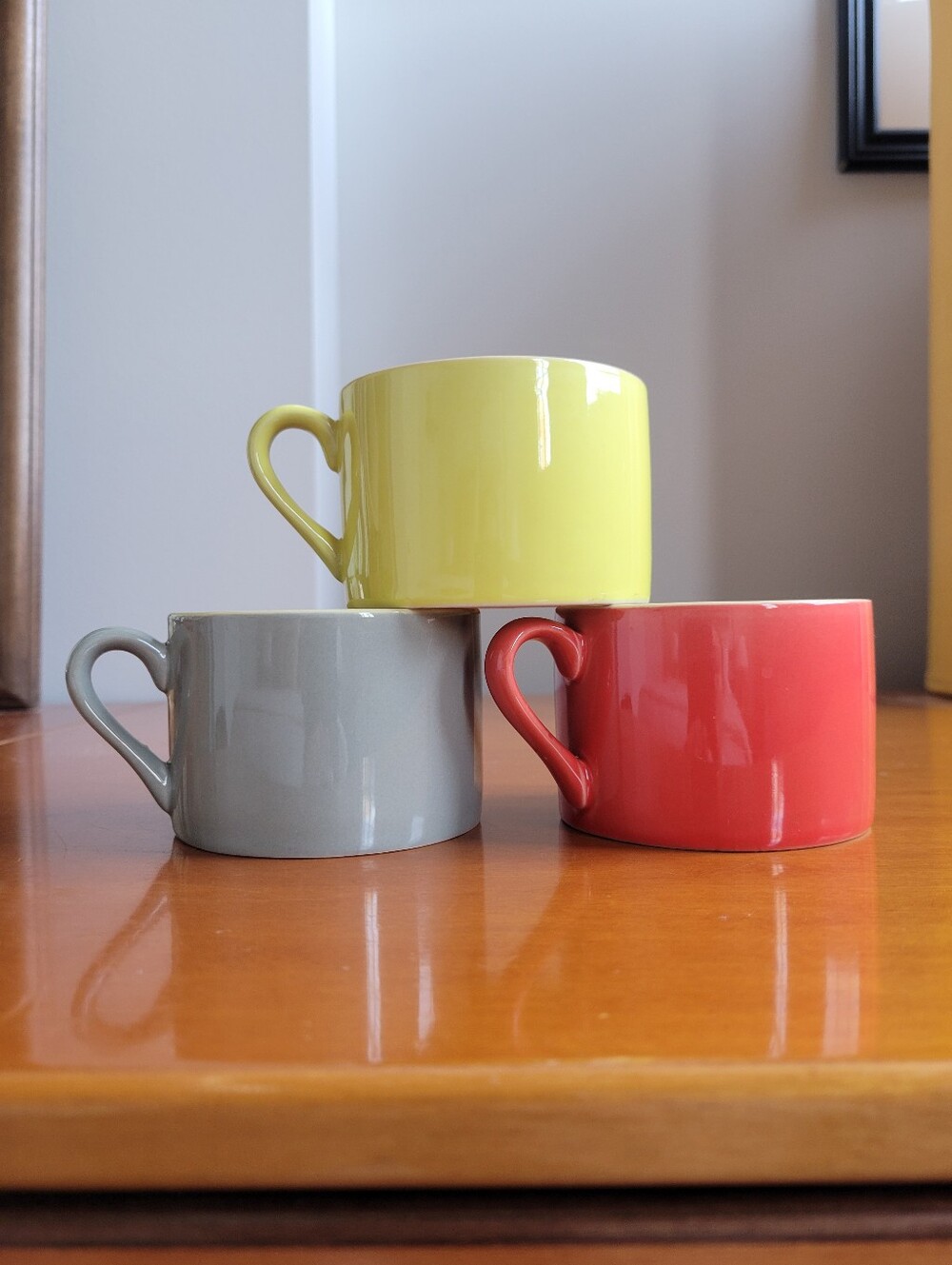 Classic Coffee & Tea Ceramic Espresso Mugs Set of 3
